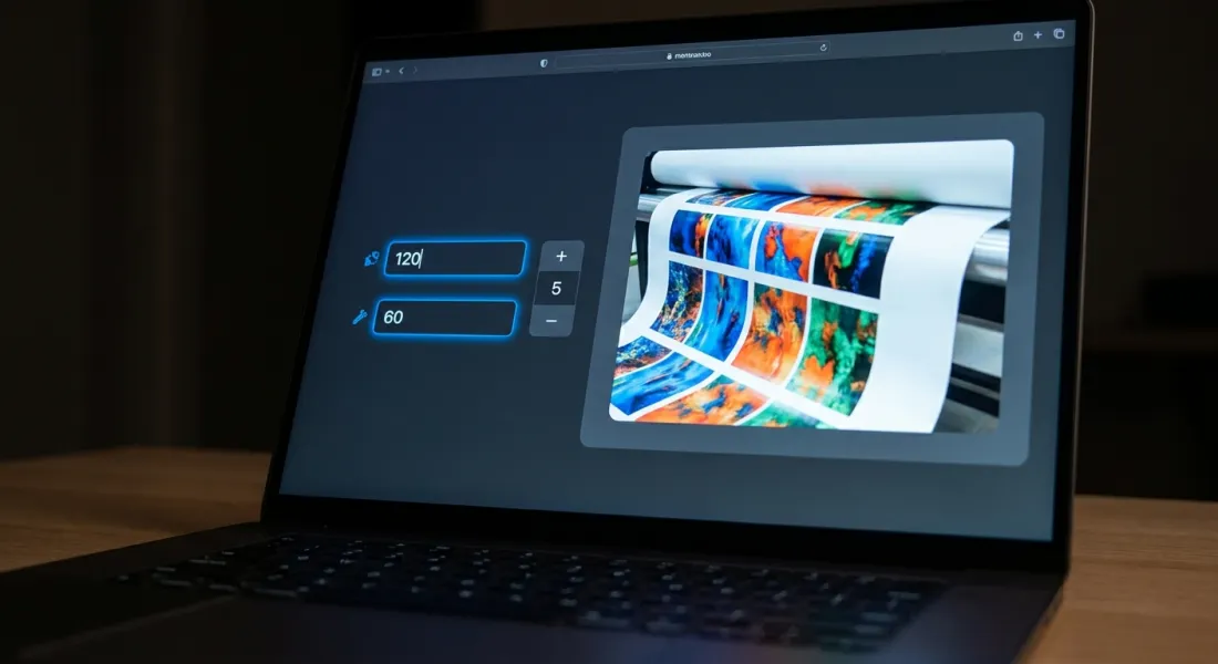 Configura dimensioni e quantità
